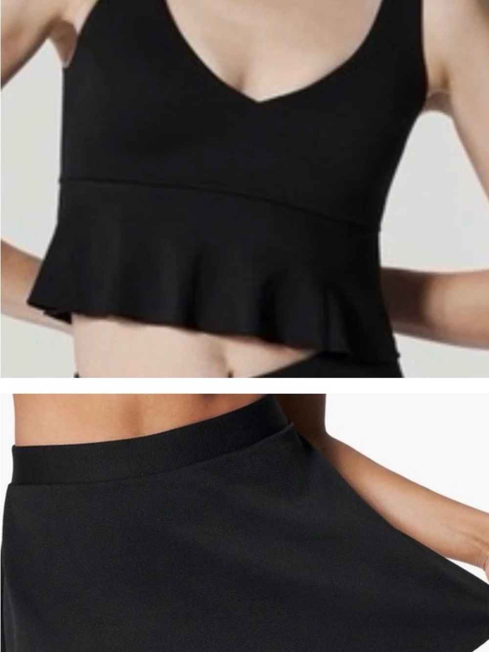 Spanx Shaping Pique Swim Separates: Long-Line Top & Skort Bottom